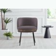 thumbnail image 2 of Manhattan Comfort Modern Kaya Pleated Velvet Dining Chair in Grey, 2 of 3
