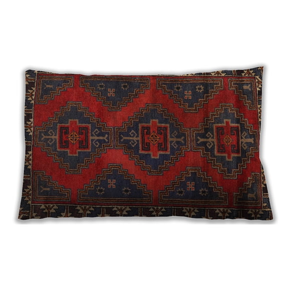 Ahgly Company Indoor Rectangular Traditional Lumbar Throw Pillow, 13 inch by 19 inch
