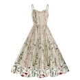 thumbnail image 1 of Vestidos de fiesta Bouanq para mujer, vestidos de regreso a casa, mangas abullonadas, bordado de flores, tul, vestidos formales para boda, fiesta, graduación, 1 of 6