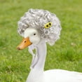 thumbnail image 4 of XQWJWLA 4 Pcs Porch Goose Wigs for 17 Inch and 23 Inch Statue, Cute Lawn Goose Statue Braid Wig, Porch Goose Outfits for Outdoor Garden Patio Yard Goosey Decoration(#A), 4 of 6