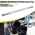 thumbnail image 2 of Unique Bargains 2pcs Straight 2.25" OD 40" Length DIY Custom Mandrel Exhaust Pipe 2.25 Inch Tube Pipe, 2 of 8