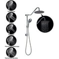 thumbnail image 4 of Kichae Dual Shower Combo Stainless Steel 10" Shower Head,5-Setting Handheld Shower Sprayer, 4 of 9