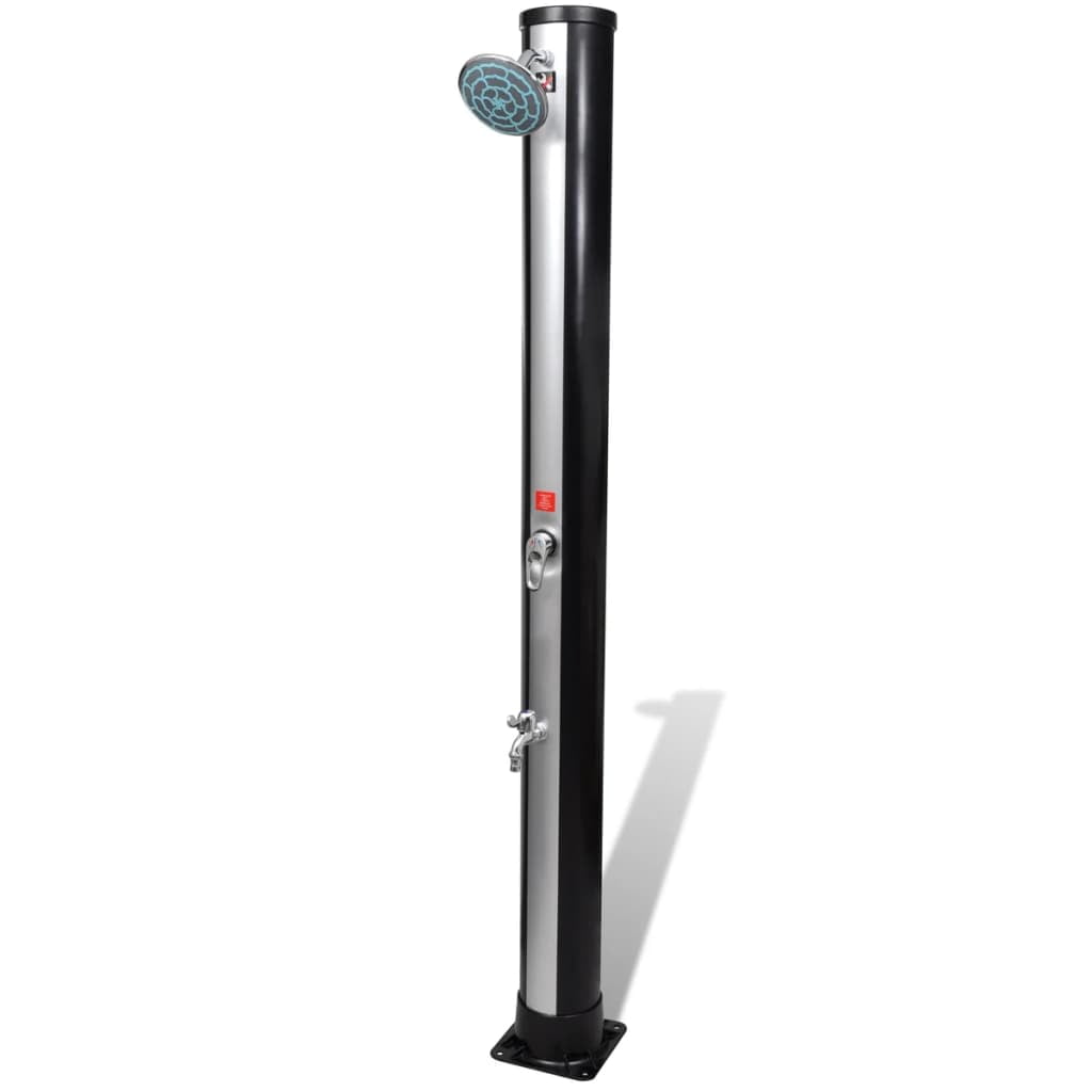 vidaXL 1/2x Outdoor Solar Shower with Shower Head and Faucet Showering