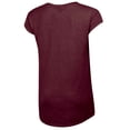 thumbnail image 3 of Women's Russell Athletic Heather Maroon Texas A&M Aggies Wordmark V-Neck T-Shirt, 3 of 3