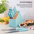 thumbnail image 2 of KitchenAid 14-Piece Slim Knife Block Set with Built-In Sharpener, High-Carbon Steel, Mineral Water, 2 of 7