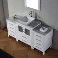 thumbnail image 3 of Virtu Dior 60" Marble Single Bathroom Vanity Set in White, 3 of 5