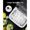 thumbnail image 4 of Máquina de hielo para encimera Totnz, autolimpiante, 12 kg, negra, 4 of 7
