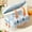 Blue, variant on WOHAPY Upgrade Press Ice Mold with Lid, Food Grade Silicone Ice Tray, No-Spill Ice Box for Home Travel, 3.94x2.68x1.38in White