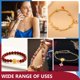 thumbnail image 5 of 36 cuentas chinas doradas de 9 estilos, espaciadoras de agujero grande de 7 a 10 mm, de metal esmaltado, europeas, para manualidades, joyería, pulseras y collares., 5 of 5