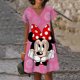 thumbnail image 3 of Vestidos elegantes de Minnie Mouse de moda coreana para mujer Vestido de Disney Vestidos de verano de Mickey Mujer Oferta 2023 Vestido de cuello en V Y2k, 3 of 5