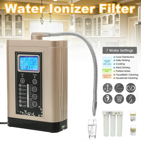 110-240V Water Ionizer Purifier Machine Balance Bodies vehiclepartsaccessorie PH Levels Slow The Ageing Process LF700 LCD Touch Control Alkaline Acid PH