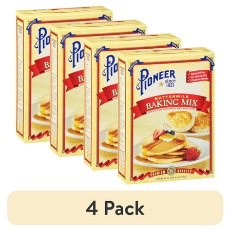 (4 pack) Pioneer Brand Buttermilk Biscuit & Baking Mix, 40 oz