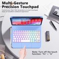 thumbnail image 3 of Funda con teclado FUWANG Touch para iPad 10th Gen 10.9" 2022 Azul, 3 of 9