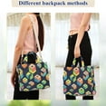 thumbnail image 4 of FORMRS Womens Corduroy Tote Bag Crossbody Shoulder Handbag with Pocket, Green Cubes, 4 of 7