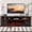 Brown/Log Fireplace, variant on HARIPUL 70" Fireplace TV Stand for TVs Up to 80" with 36" Electric Fireplace, Entertainment Center with Led Light TV Consoles for Living Room, Firewood
