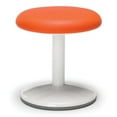 thumbnail image 1 of OFM Orbite 14" Ronde en Similicuir Sans Dossier, Tabouret Statique Orange, 1 of 1