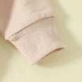 thumbnail image 4 of Zshosam Toddler Sweatshirt Crew Neck Boy Baby Toddler Girl Boy Sweatshirt/Romper Long Sleeve Sister Brother Matching Outfit Clothes Size 3 6 Months,(Beige 3-6 Months), 4 of 8