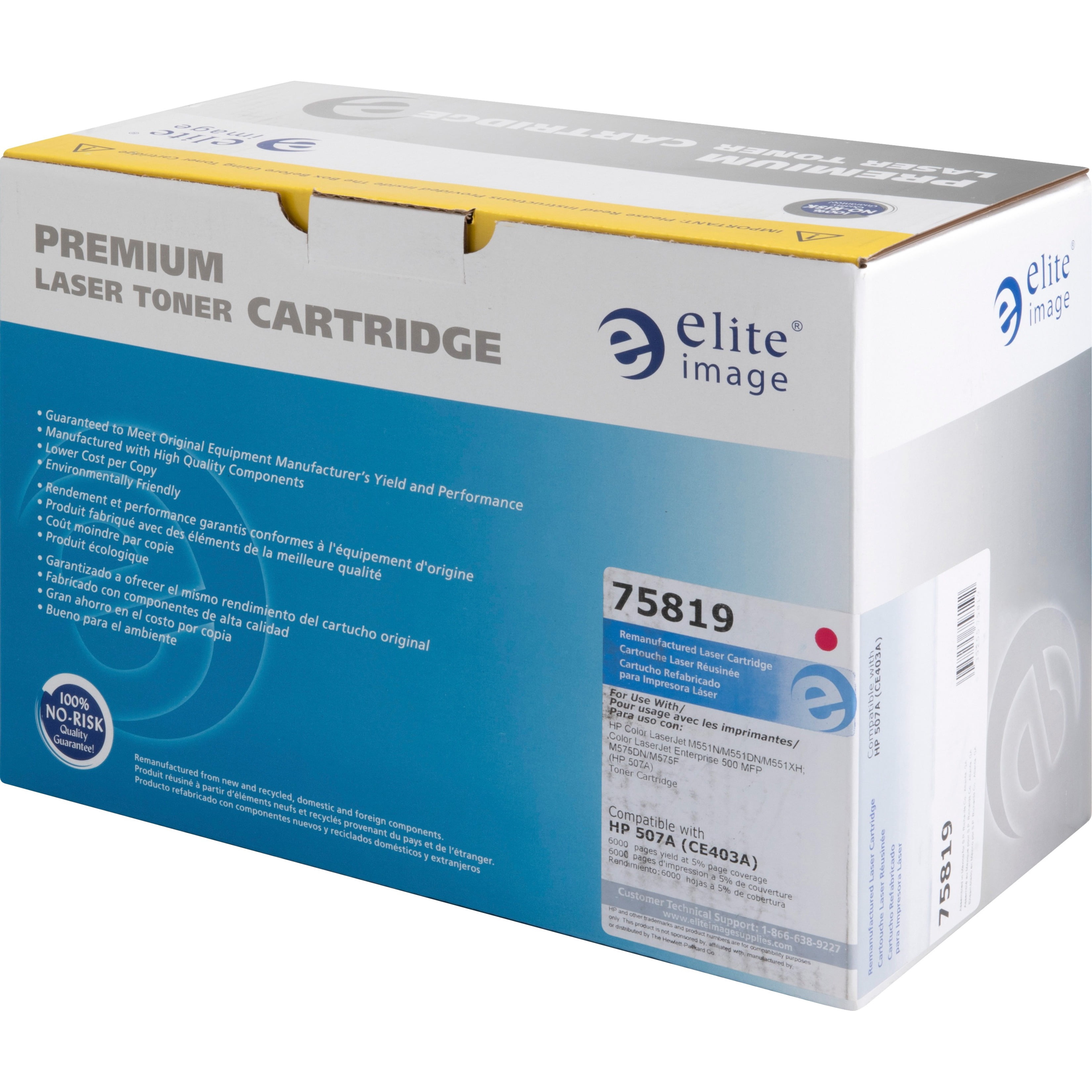 Remanufactured Elite Image, ELI75819 HP507A/507X Toner Cartridges, 1 Each