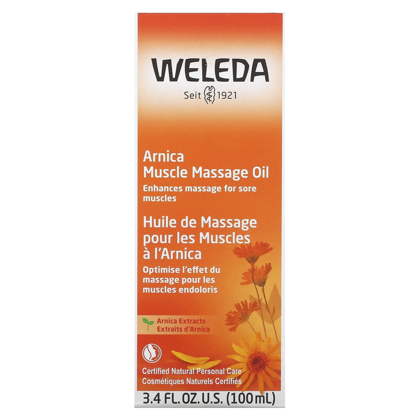 (Pack of 3) Weleda Oil Body Massage Arnica 3.4 Fl Oz
