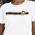 thumbnail image 3 of Women's Starter White Pittsburgh Penguins Team Stripe T-Shirt, 3 of 3