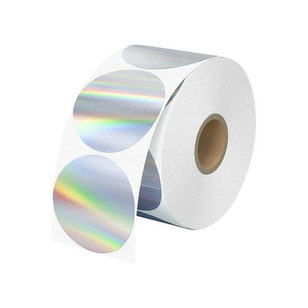 Rollo de etiquetas adhesivas térmicas, novedad, etiquetas de sello DIY, autopegamento para manualidades, confección de tarjetas, decoración de regalos 400 pegatinas redondas BLESIY pegatinas decorativas
