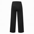thumbnail image 5 of TOWED22 Girl's Wide Leg Sweatpants High Waisted Baggy Track Sweat Pants(Black,6-7Y), 5 of 5