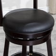 thumbnail image 4 of 4-Slat Back Design, Padded Bonded Leather Seat, Flared Legs - Enhance Dining Space Decor, 4 of 6
