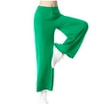 thumbnail image 6 of Elainilye Fashion Wide Leg Yoga Pants for Women Loose High Waist Workout Leggings Casual Trousers Yoga Gym Pants,Green, 6 of 8