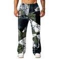 thumbnail image 5 of Hsovts Men's Sweatpants Relaxed Fit Fashion Drawstring Straight Leg Workout Baggy Sweatpants Running Pant with Pockets Blue XL, 5 of 7