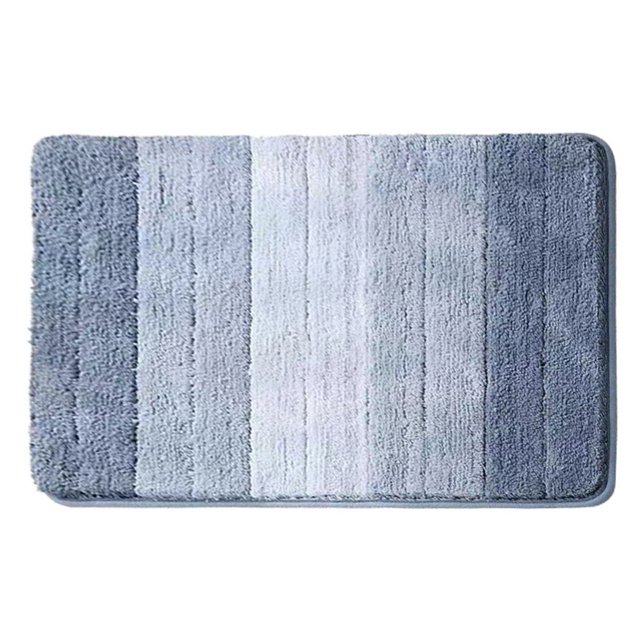CSChome Gradient Color Bath Mat Modern Quick Drying Soft Gradient Color Bath Mat Thick Super Absorbent Non Slip Entry Door Shower Rug Floor Pad Bathroom