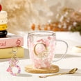 thumbnail image 5 of Gifts for Women Glass Coffee Mugs Unique Christmas Birthday Xmas Gifts for Women Her Ladies Espresso Tea Cups Personalised Best Friend Gift Cute Pink Double Walled Glass Mugs Valentine's Mother's Day, 5 of 9