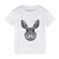 thumbnail image 2 of TJAZFJPA T-Shirts Amusants Enfants T-Shirt de Pâques Lapin T-Shirt Tout-Petits Garçons Filles Joyeuses Pâques T-Shirt Mignon Lapin Bunny T-Shirts Graphiques Hauts Haut en Maille Haut en Maille, 2 of 3