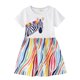 thumbnail image 1 of 2022 Disney Encanto película Madrigal Niñas Vestido de verano unicornio dibujos animados estampado malla princesa Vestido Casual Vestido niños ropa 3T Gao Jinjia LED, 1 of 2
