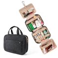 thumbnail image 5 of Bolsa de aseo portátil de gran capacidad con gancho, bolsa de almacenamiento de maquillaje, bolsa de aseo colgante plegable multifuncional para hombres y mujeres, 5 of 5