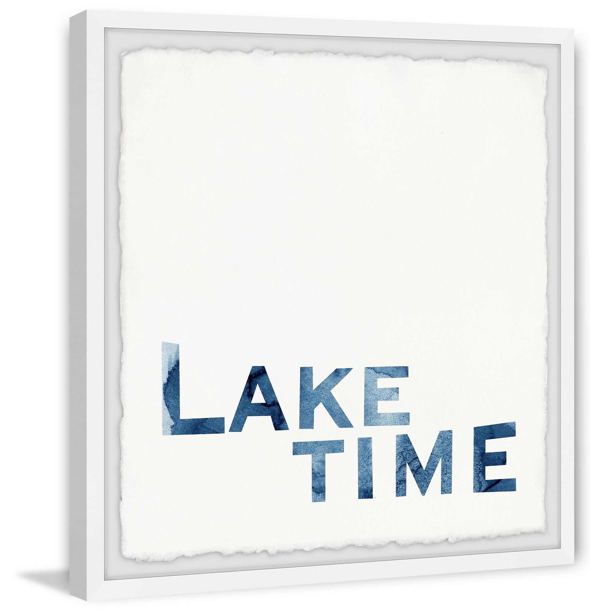 Marmont Hill Lake Time Framed Wall Art, 32" x 32"