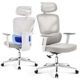 thumbnail image 1 of QinaQin Silla ergonómica de oficina de malla con respaldo alto, soporte lumbar ajustable, descansabrazos 3D, cabecera y reclinación para trabajo cómodo, 1 of 8