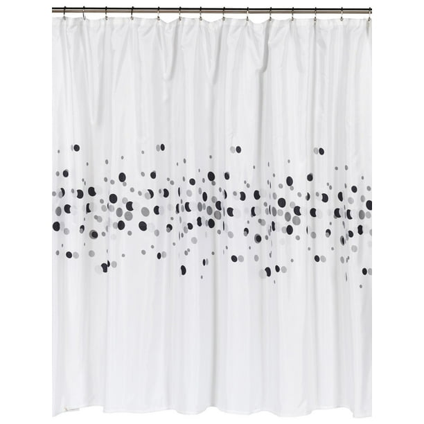 Royal Bath Dots Extra Long 100 Polyester Fabric Shower Curtain Size 70 Wide X 84 Com Royal Bath Dots Extra Long 100, What Is The Widest Shower Curtain Size