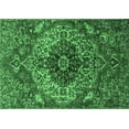 thumbnail image 1 of Ahgly Company Indoor Rectangle Medallion Emerald Green Traditional Area Rugs, 7' x 10', 1 of 4