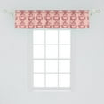 thumbnail image 2 of Ambesonne Antique Oriental Window Valance, Soft Rococo Damask, 42" x 12", Pale Pink Burgundy Cream, 2 of 3