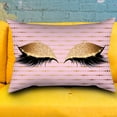 thumbnail image 4 of 30 x 50cm Eyebrow Pattern Cushion Cover Sofa Comfortable Pillow Case Home Decor H, 4 of 7