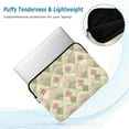 thumbnail image 2 of FORMRS 13-13.3 inch Laptop Sleeve Case Soft Carrying Quilted Computer Bag Cover, Pastel Green Geometric, 2 of 7