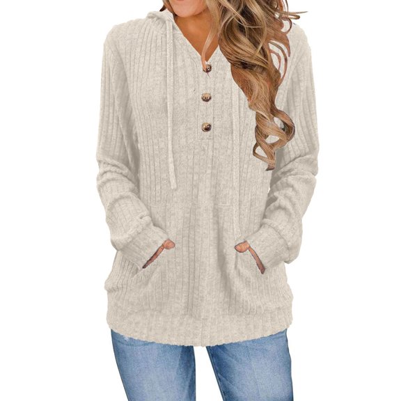 Womens Sweaters Fashion Hoodies Long Sleeve Tops Casual Sweatshirts Fall Outfits Pullover Winter Clothes