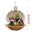 thumbnail image 3 of 1PC Christmas Stickers/Xmas Tree Hanging Pendants Decorative Exquisite Home Farmhouses Party Decor,C, 3 of 4