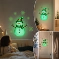 thumbnail image 3 of ShaoXinWan Christmas Luminous Wall Stickers, Glow Snowman Snowflake Self Adhesive Decal, Christmas Decorations Indoor for Bedroom, Window and Wall, 3 of 5