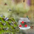 thumbnail image 4 of Hummingbird Feeder, Hummingbird Feeder for Outdoors Hanging, Portable Hanging Outdoor Hummingbird Feeder, Garden Yard Patio Decoration, Bird Feeder for Outside (17oz), 4 of 9