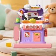 Cehvom Pretend Play Toys, Pretend Play Food Cutting Toys Kitchen Playset,Playing House Children's Funny Toys Simulated Houses Styling Tools Kitchen Hamburgers Desserts Beauty Handbag Playing House