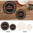 thumbnail image 4 of GZHJMY Tartan Christmas Plaid Trivets Pot Holders Set of 2, Hot Pads, Table Mats,Placemats Set for Cooking and Baking, Cotton Braided Hot Pads, 7.09"+9.45", 4 of 7