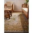 thumbnail image 3 of Rugsotic Carpets Hand Tufted Wool Eco-Friendly Area Rugs - 10'x10', Square, Blue Green, Modern Contemporary Design, High Pile Handmade Anti Skid Rugs for Living Room, Bed Room (K00503), 3 of 12