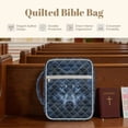 thumbnail image 4 of FOR U DESIGNS Wolf Print Bible Cover Quilted Bible Holder Case Reusable Book Cover Handbag Bible Protective with Zipper Pocket Christian Bible Accessories Gifts, 4 of 7