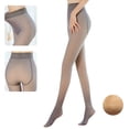 thumbnail image 5 of Women Winter Warm Fake Translucent Pantyhose Thicken Faux Fleece Lined Seamless Stockings Slimming Legs Opaque Tights, 5 of 19